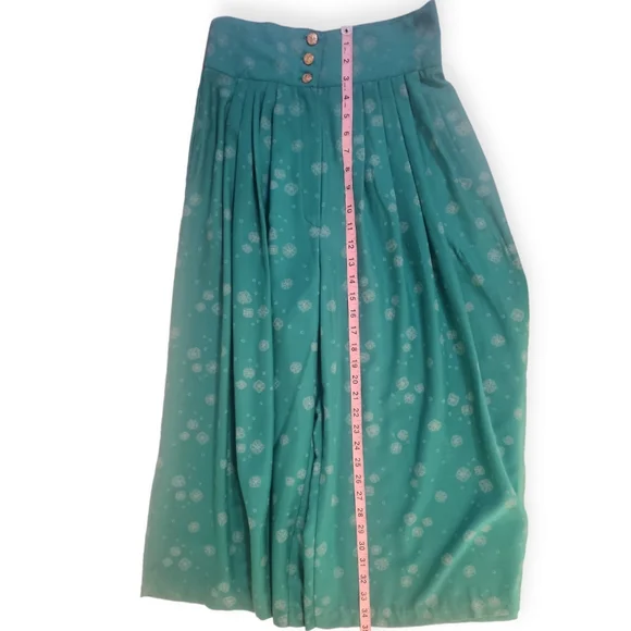 Vintage Wide Leg Cropped Palazzo Pants sm/med - Picture 3 of 9